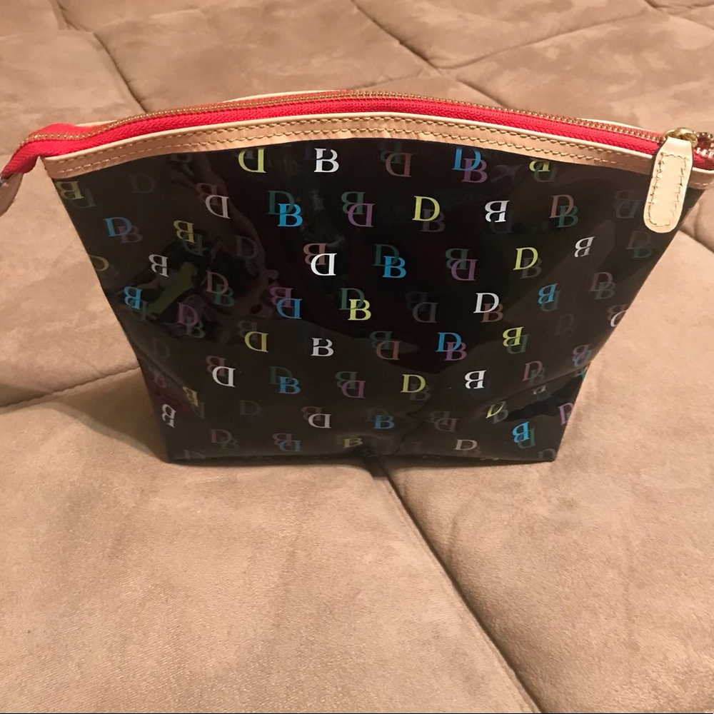 Dooney & Bourke Large Multicolor Makeup Cosmetic Bag